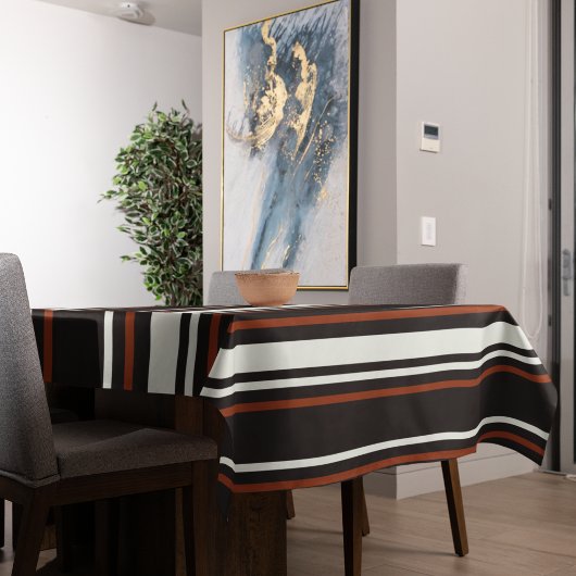 Nappe Chocolat foncé rayures Brown