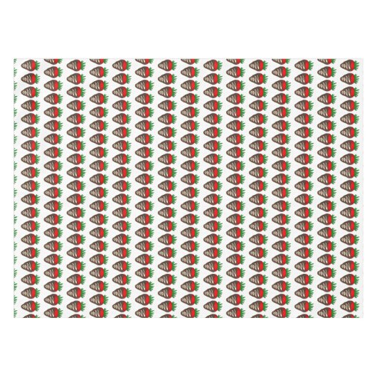 Nappe Chocolat foncé recouvert de fraises trempées (Devant (Horizontal))