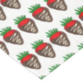 Nappe Chocolat foncé recouvert de fraises trempées (Angle)