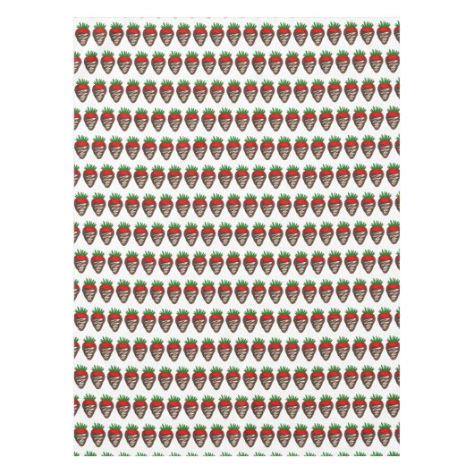 Nappe Chocolat foncé recouvert de fraises trempées (Devant)