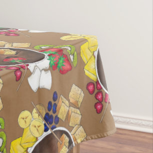 Nappe Chocolat Fondue Pot Retro Dessert Fruit de fête