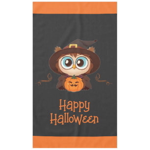 Nappe Chouette/Automne/Automne/Halloween/citrouille