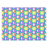 Nappe Chouette colorée Motif (Devant (Horizontal))