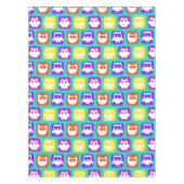 Nappe Chouette colorée Motif (Devant)