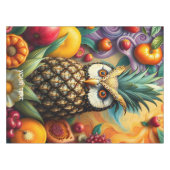 Nappe Chouette d'ananas serène mignonne Imaginaire (Devant (Horizontal))