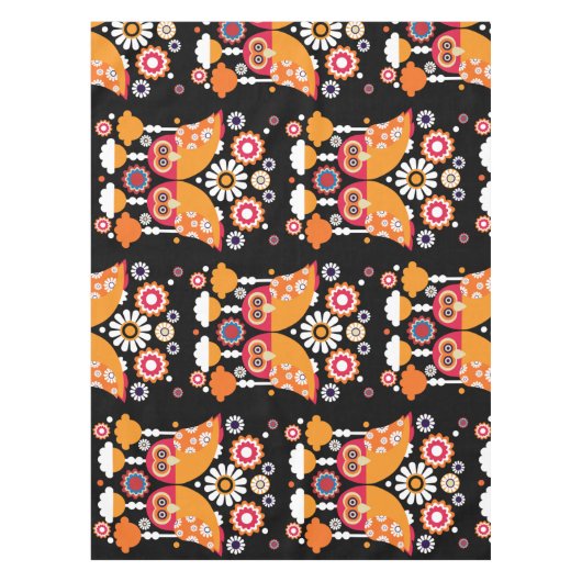 Nappe Chouette d'art populaire (Devant)