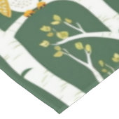 Nappe Chouette lunaire et Motif de bouleau (Angle)