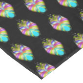 Nappe Chouette Oracle noire et multicouleur (Angle)