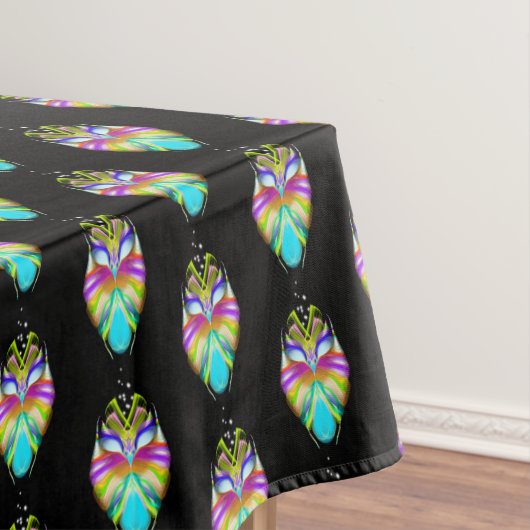 Nappe Chouette Oracle noire et multicouleur (In Situ)
