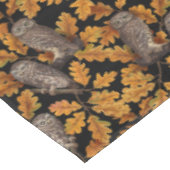 Nappe Chouettes d'automne sur noir (Angle)