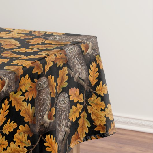 Nappe Chouettes d'automne sur noir (In Situ)