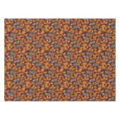 Nappe Chouettes d'automne sur rouge foncé (Devant (Horizontal))