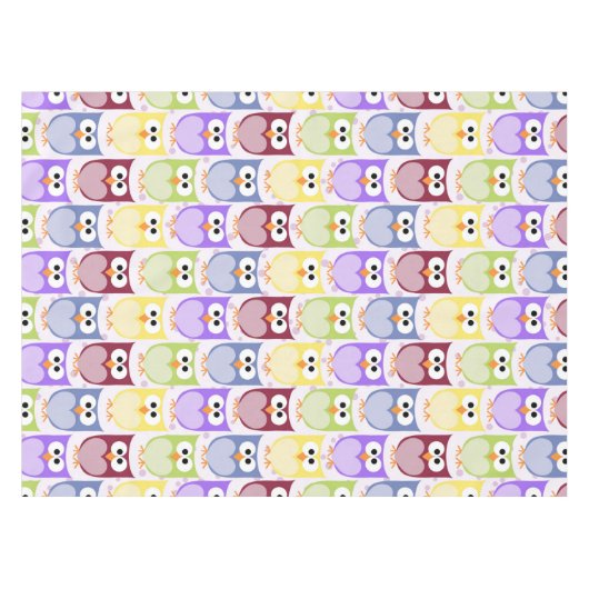 Nappe Chouettes mignonnes, Chouette Motif, Chouettes pou (Devant (Horizontal))