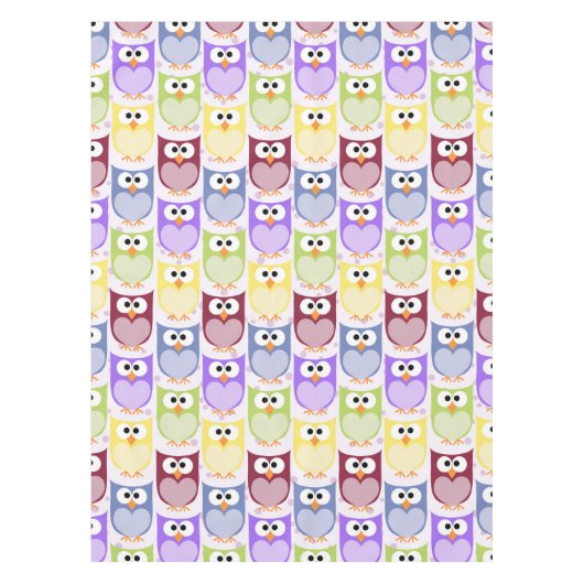Nappe Chouettes mignonnes, Chouette Motif, Chouettes pou (Devant)