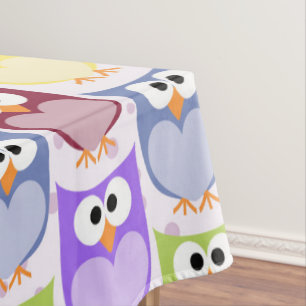 Nappe Chouettes mignonnes, Chouette Motif, Chouettes pou