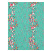 Nappe Chrétiens tropicaux avec Père Noël et Flamants ros (Devant)