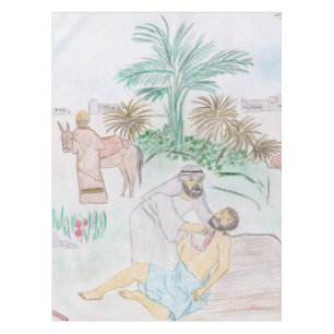 Nappe Christian Artwork Le bon samaritain
