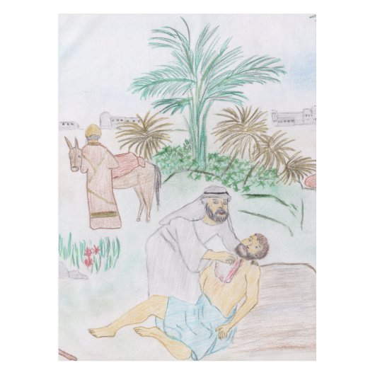 Nappe Christian Artwork Le bon samaritain (Devant)