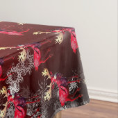Nappe Christmas Celebration Red Reindeer Elegant (In Situ)
