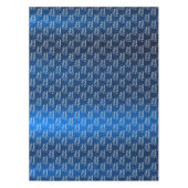 Nappe Christmas Celebration White Snowflakes Navy Blue (Devant)