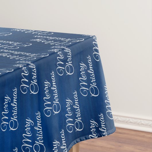 Nappe Christmas Celebration White Snowflakes Navy Blue (In Situ)
