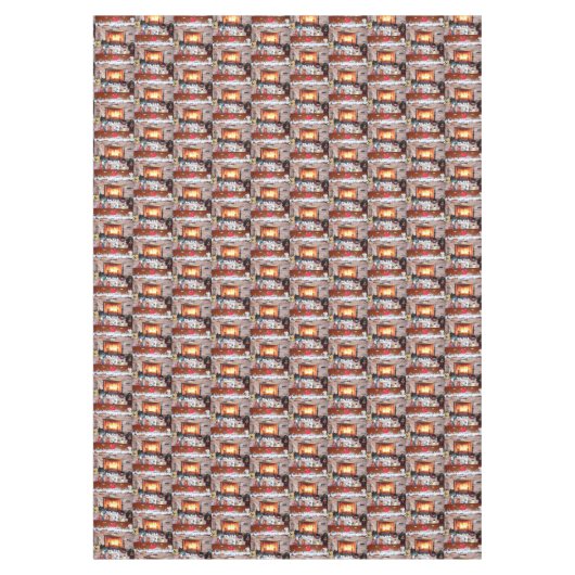 NAPPE CHRISTMAS CHEMINÉE (Devant)