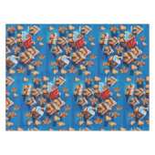Nappe Christmas ginger Cookies Houses Trees Holiday deco (Devant (Horizontal))