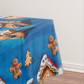 Nappe Christmas ginger Cookies Houses Trees Holiday deco (In Situ)