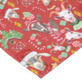 Nappe Christmas GOATS Bonbons et cloches de Jingle GetYe (Angle)