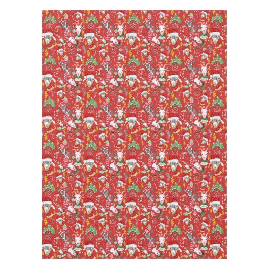 Nappe Christmas GOATS Bonbons et cloches de Jingle GetYe (Devant)