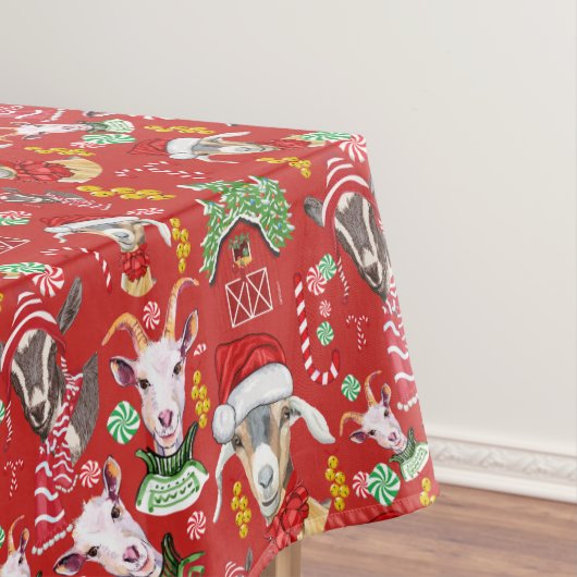 Nappe Christmas GOATS Bonbons et cloches de Jingle GetYe (In Situ)