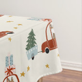 Nappe Christmas Holiday Table Cloth Animal Illustration  (In Situ)