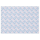 Nappe Christmas ornaments soft blue pink toile paper (Devant (Horizontal))