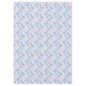 Nappe Christmas ornaments soft blue pink toile paper (Devant)