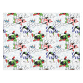 Nappe Christmas penguin ice skating (Devant (Horizontal))