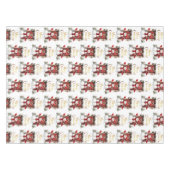 Nappe Christmas Snowman Gold Joyeux Noël Texte (Devant (Horizontal))