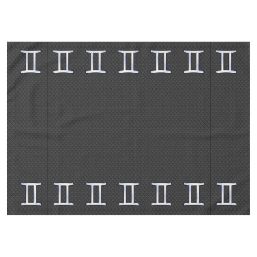 Nappe Chrome moderne comme Gemini Symbole Zodiac (Devant (Horizontal))