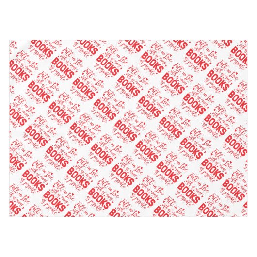 Nappe chute dans l'amour avec des livres comme possible (Devant (Horizontal))