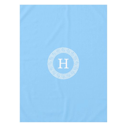 Nappe Ciel bleu What Grèce clé cadre de ligne initiale M (Devant)