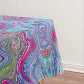 Nappe Ciel ondulé bleu motif multicolore trippy (In Situ)