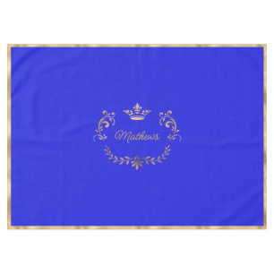 Nappe Cimetière Royal Bleue Couronne Table personnalisée