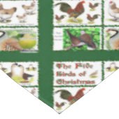 Nappe Cinq oiseaux de Noël (Angle)