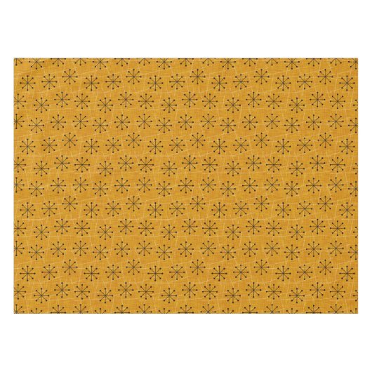 Nappe Cinquante étoiles atomique Motif sur or | Retro (Devant (Horizontal))