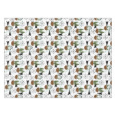 Nappe Cinquante plantes de maison à l'atomique sur blanc (Devant (Horizontal))