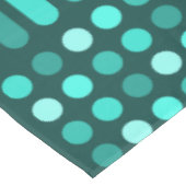 Nappe Circles modernes du milieu du siècle Lignes Turquo (Angle)