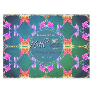 Nappe Cire de 16e anniversaire, Fleur de Statice
