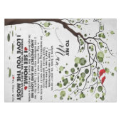 Nappe Citation d'amour pour mari | À Mon Cadeau Homme (Devant (Horizontal))