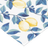 Nappe Citron à l'aquarelle bleue (Angle)