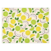 Nappe Citron chaux noix de coco et menthe joyeux motif (Devant (Horizontal))