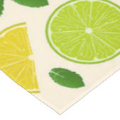 Nappe Citron chaux noix de coco et menthe joyeux motif (Angle)